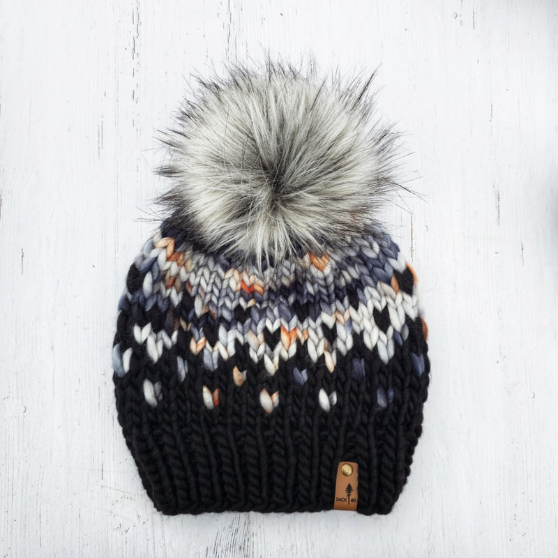 Luxe Line Primaveral Beanie (Leather Wave/Black) | Adult