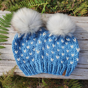 Mini Hearts Toque - Custom Order