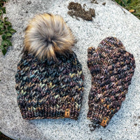 Luxe Line Toque/Mitten Set (Woodland) | Adult