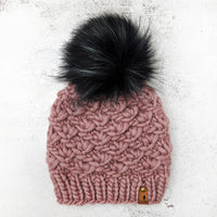 Luxe Line Scallop Shell Beanie (Mauve) | Adult RTS