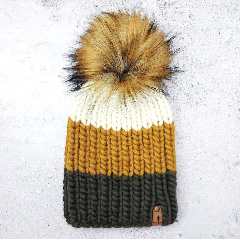 Luxe Line Nokhu Beanie (Olive/Ochre) | Adult RTS