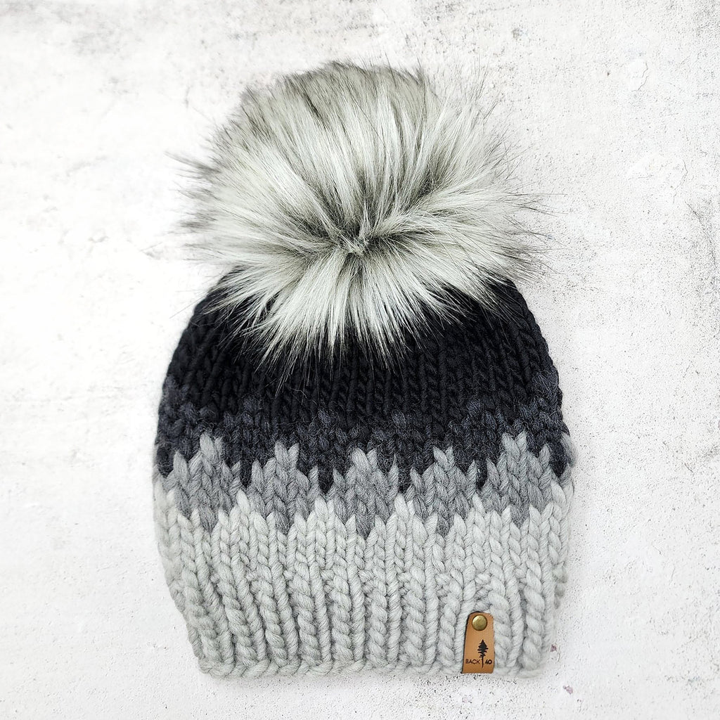 Luxe Line Ombre Beanie (Grey/Black) | Adult RTS