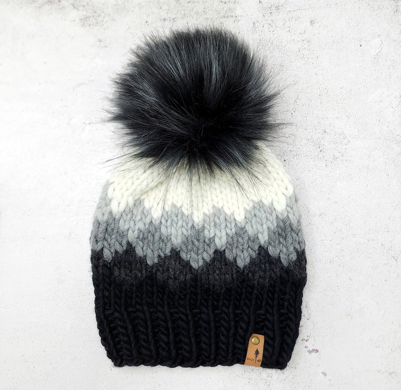 Luxe Line Ombre Beanie (Black/Grey) | Adult RTS