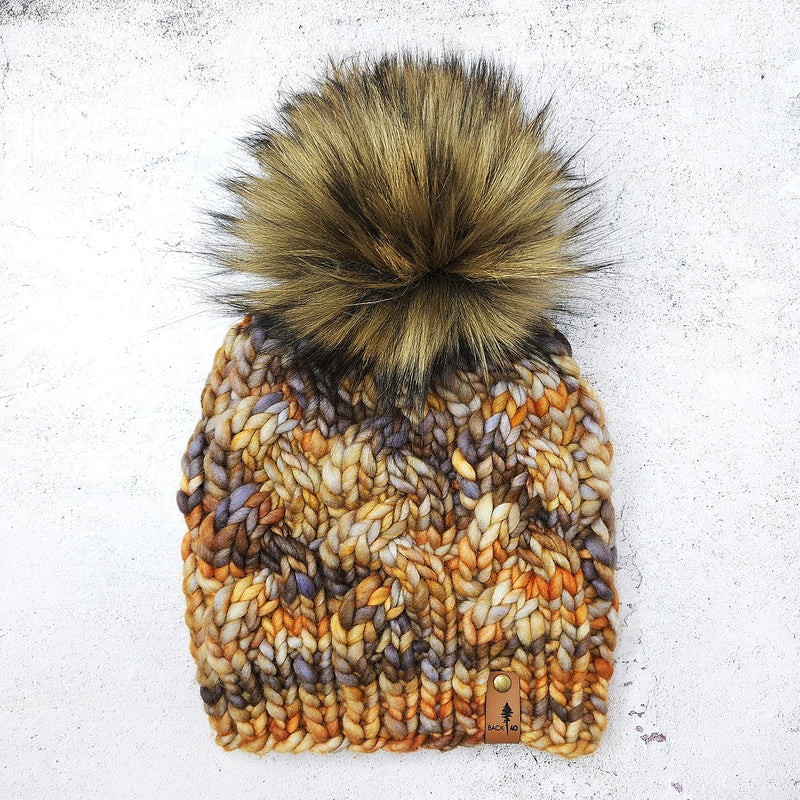 Luxe Line Braided Cable Beanie (Laguna Negra) | Adult RTS