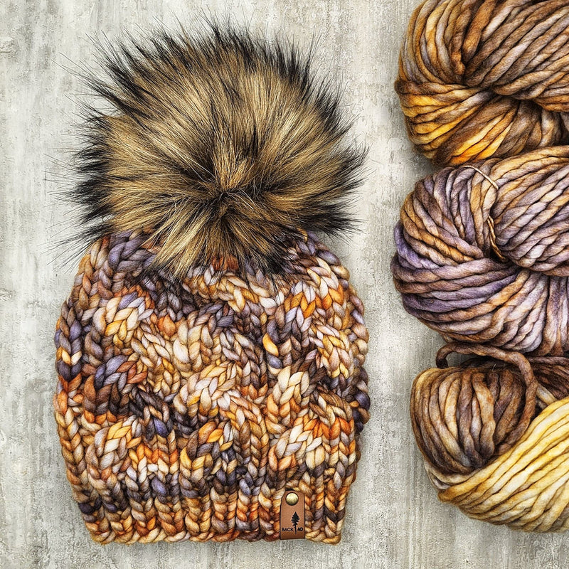 Luxe Line Braided Cable Beanie (Laguna Negra) | Adult RTS