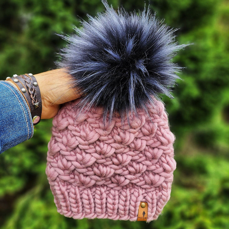 Luxe Line Scallop Shell Beanie (Mauve) | Adult RTS