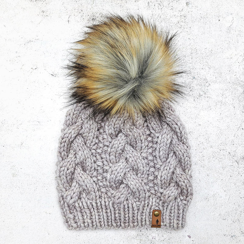 Luxe Line Cable Beanie (Pearl) | Adult RTS