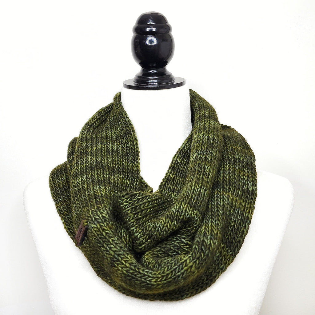 Luxe Line Infinity Wrap Scarf | Olive