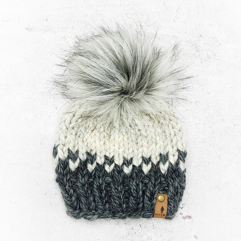 0-3 Months Classic Beanie | Granite/Wheat