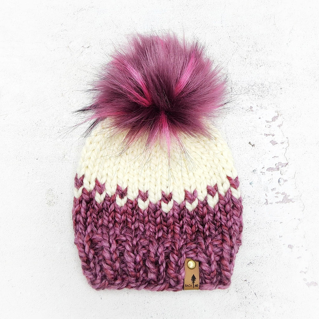 3-6 Months Classic Beanie | Wildberry/Ivory