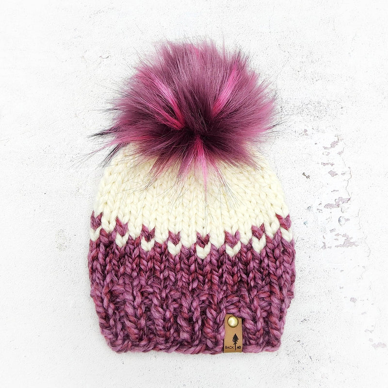 3-6 Months Classic Beanie | Wildberry/Ivory