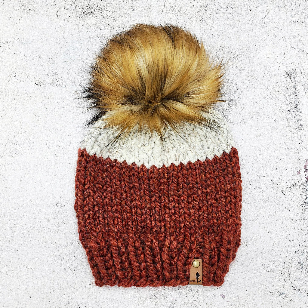 3-9 Years Two-Tone Classic Beanie  |  Spice & Wheat
