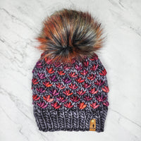 Luxe Line Lotus Flower Beanie (Plomo & Archangel) | Adult RTS