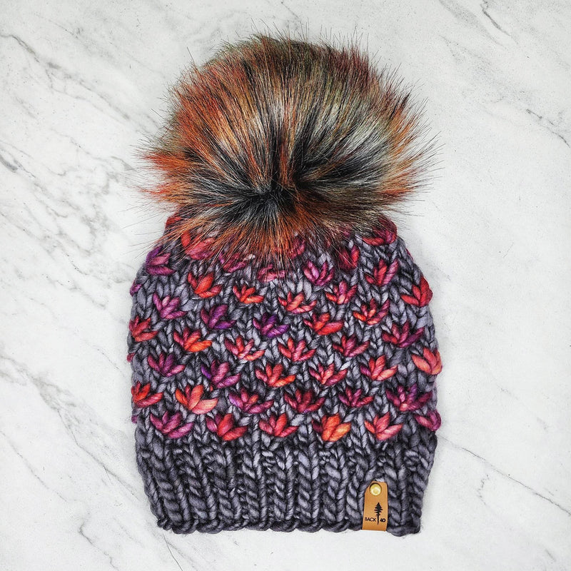 Luxe Line Lotus Flower Beanie (Plomo & Archangel) | Adult RTS