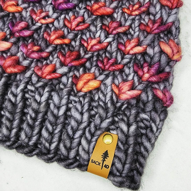 Luxe Line Lotus Flower Beanie (Plomo & Archangel) | Adult RTS
