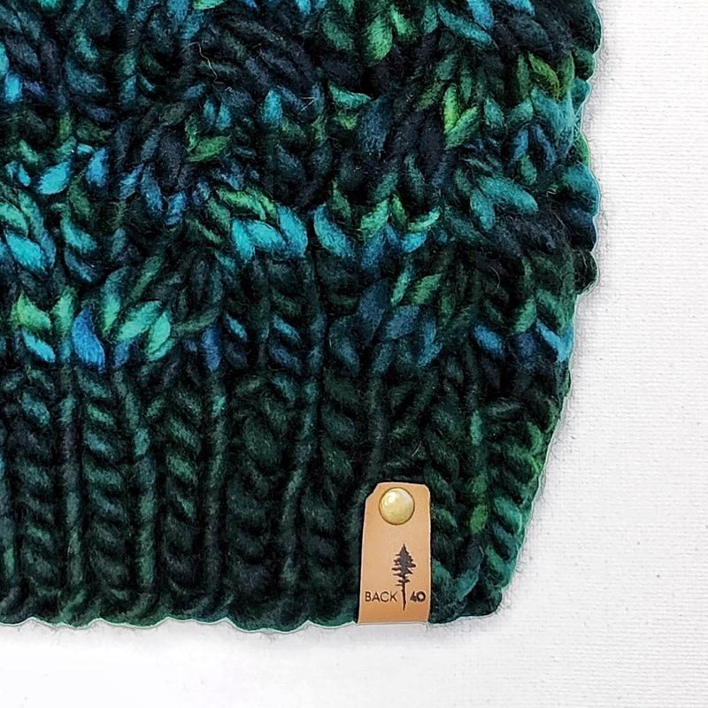 Luxe Line Braided Cable Beanie (Spruce) | Adult RTS