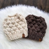 Messy Bun Toque - Custom Order