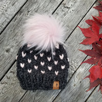 Mini Hearts Toque - Custom Order