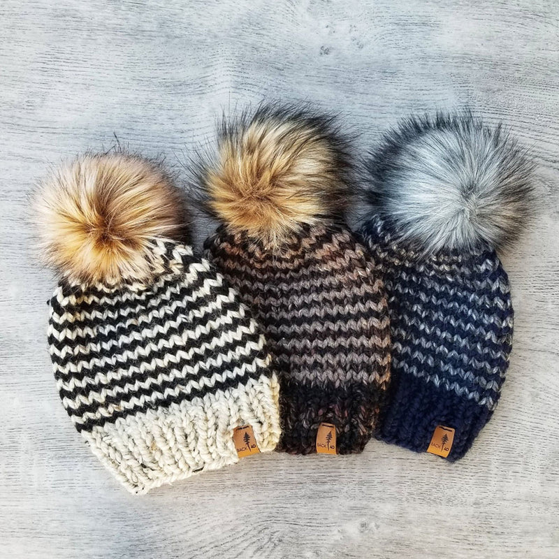 Two-Tone and Striped Classic Beanie - Custom Order