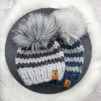 Two-Tone and Striped Classic Beanie - Custom Order