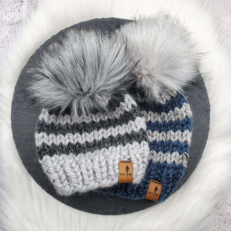 Two-Tone and Striped Classic Beanie - Custom Order